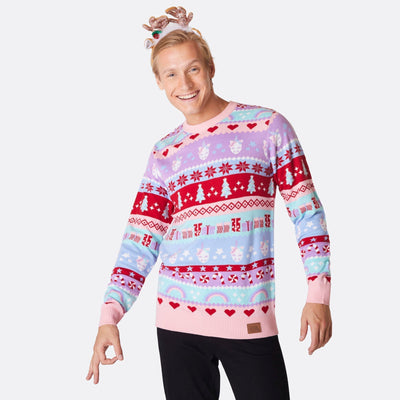 Pink Julesweater Herre