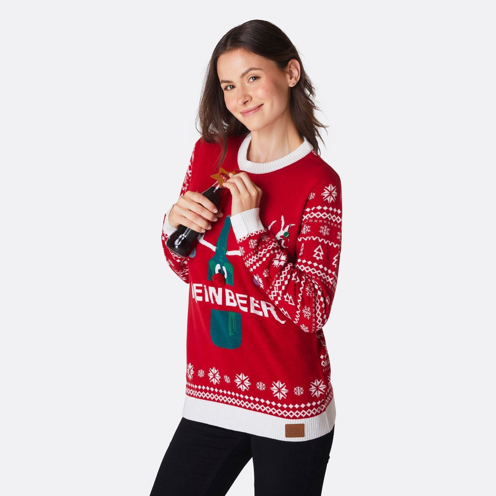 Reinbeer Rød Julesweater Dame