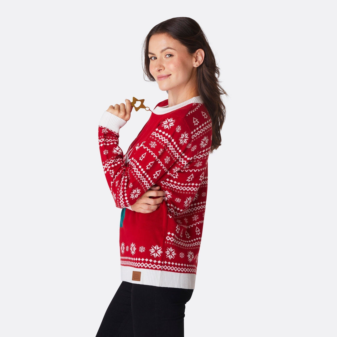 Reinbeer Rød Julesweater Dame