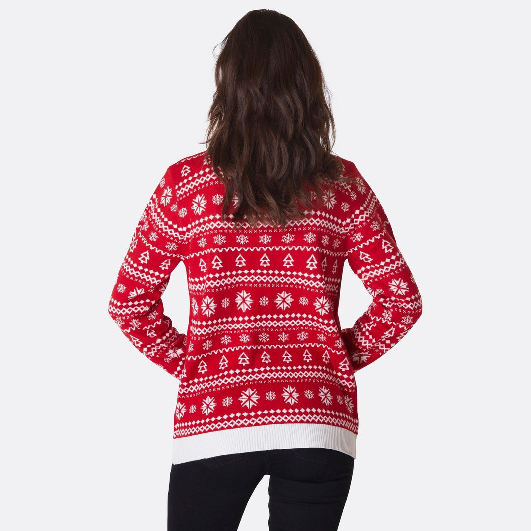 Reinbeer Rød Julesweater Dame