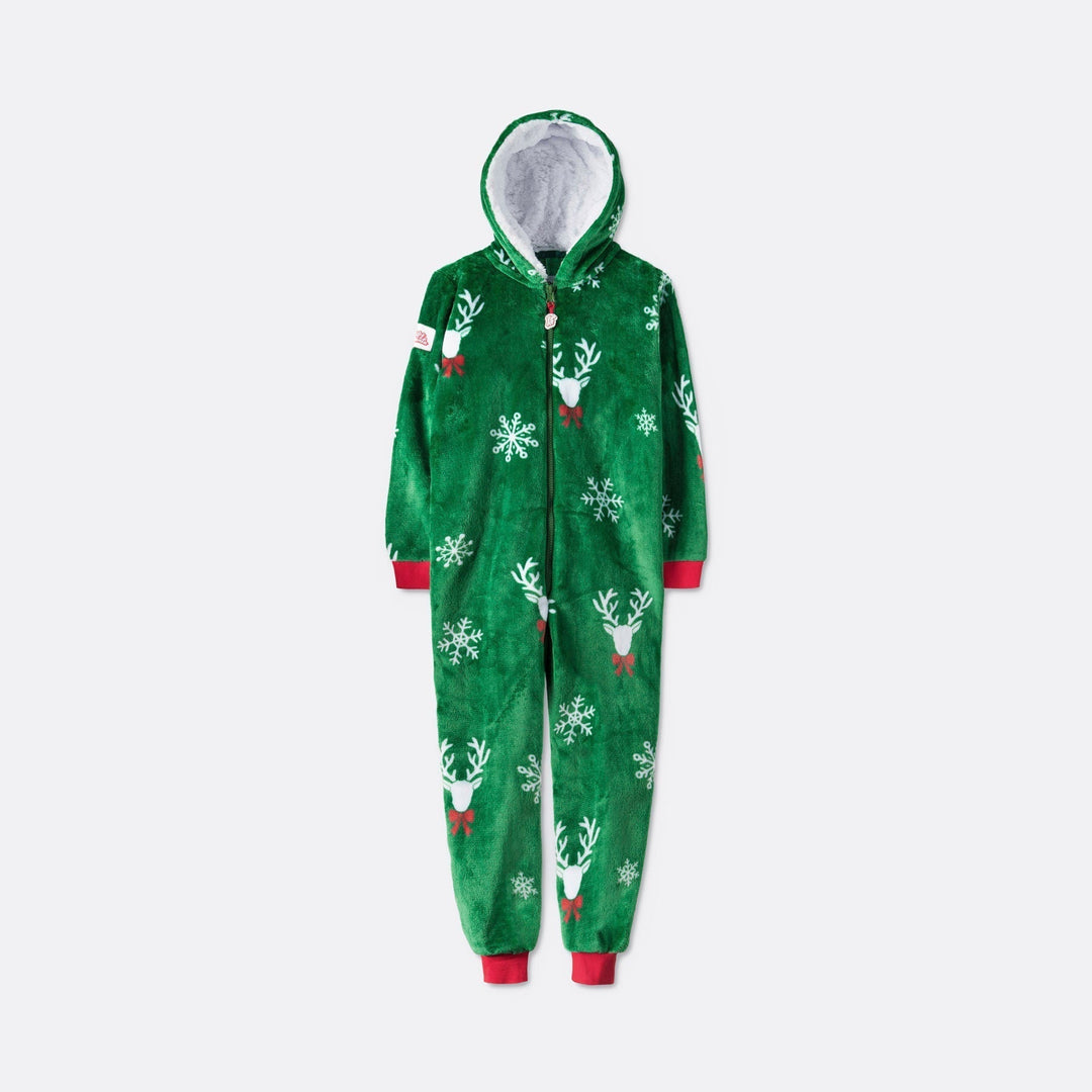 Rensdyr Grøn Onesie Børn