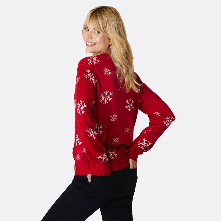 Rensdyr Juletræ Julesweater Dame