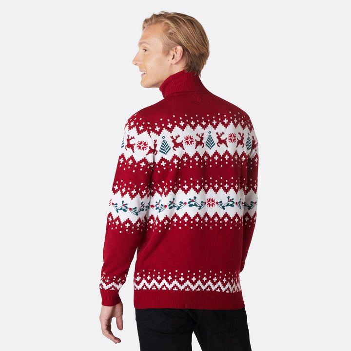 Rullekrave Julesweater Herre