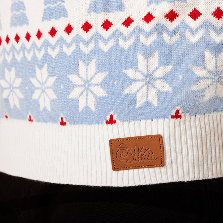 Stribet Snemand Julesweater Dame
