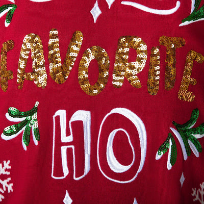 Santa's Favorite Ho Julesweater Dame