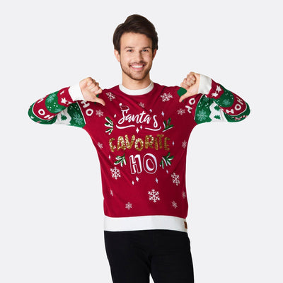 Santa's Favorite Ho Julesweater Herre