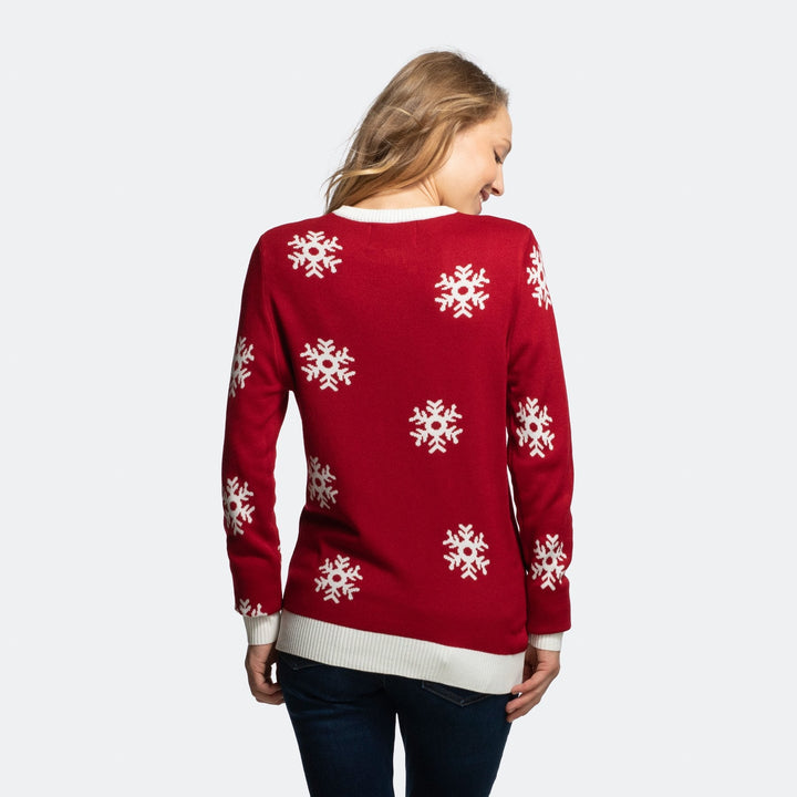 Sødt Rensdyr Julesweater Dame