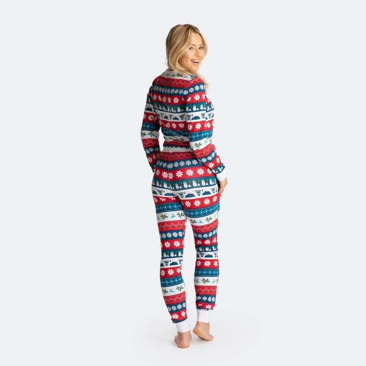 Stribet Julepyjamas Dame