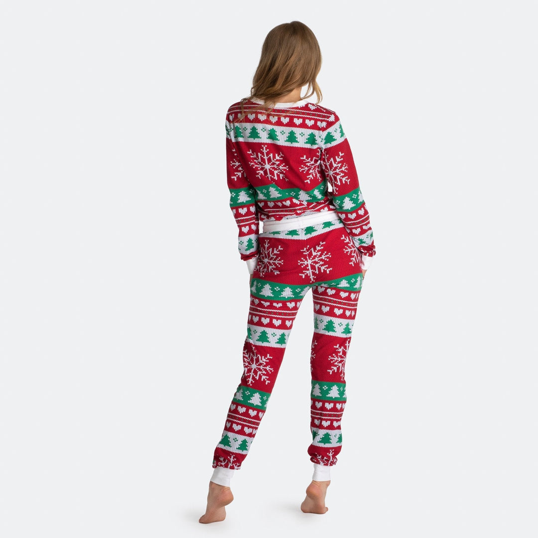 Strikkemønstret Julepyjamas Dame