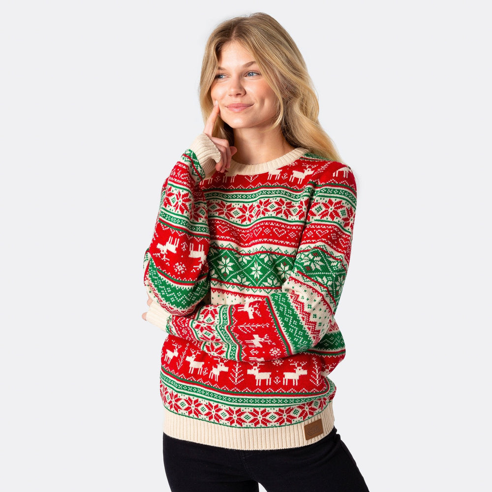 Strikket Julesweater Dame