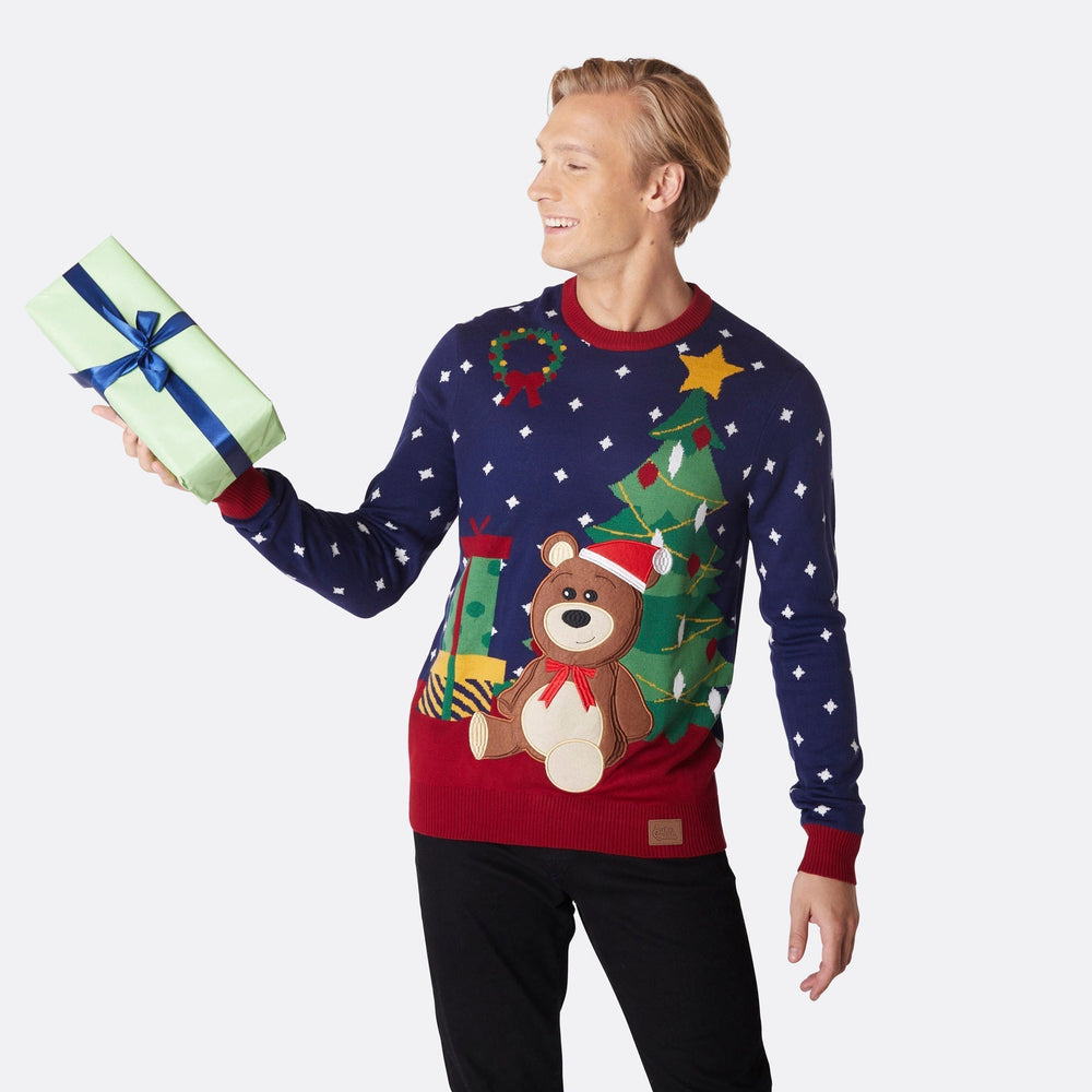 Teddybjørn Julesweater Herre