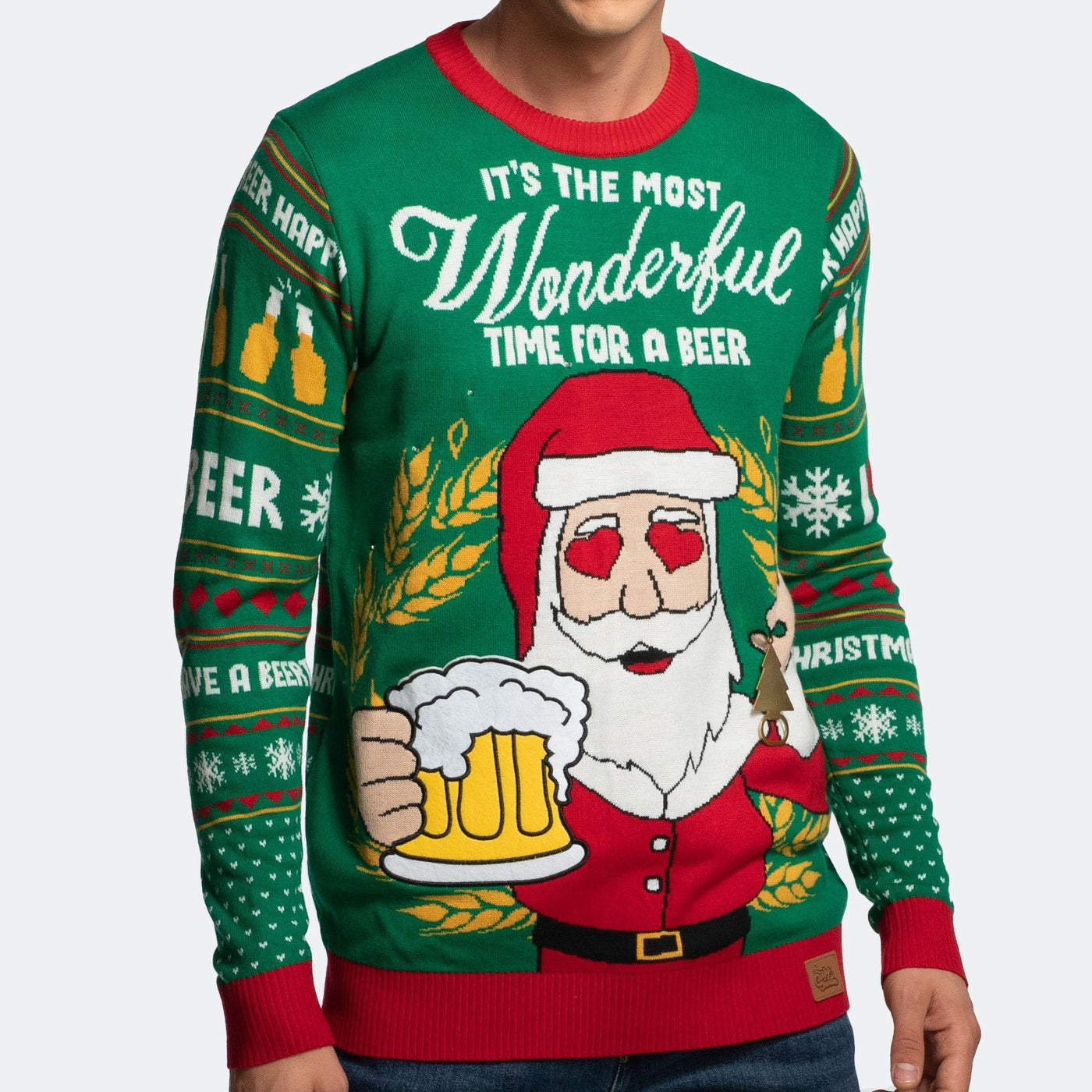 The Most Wonderful Time For A Beer Julesweater Herre