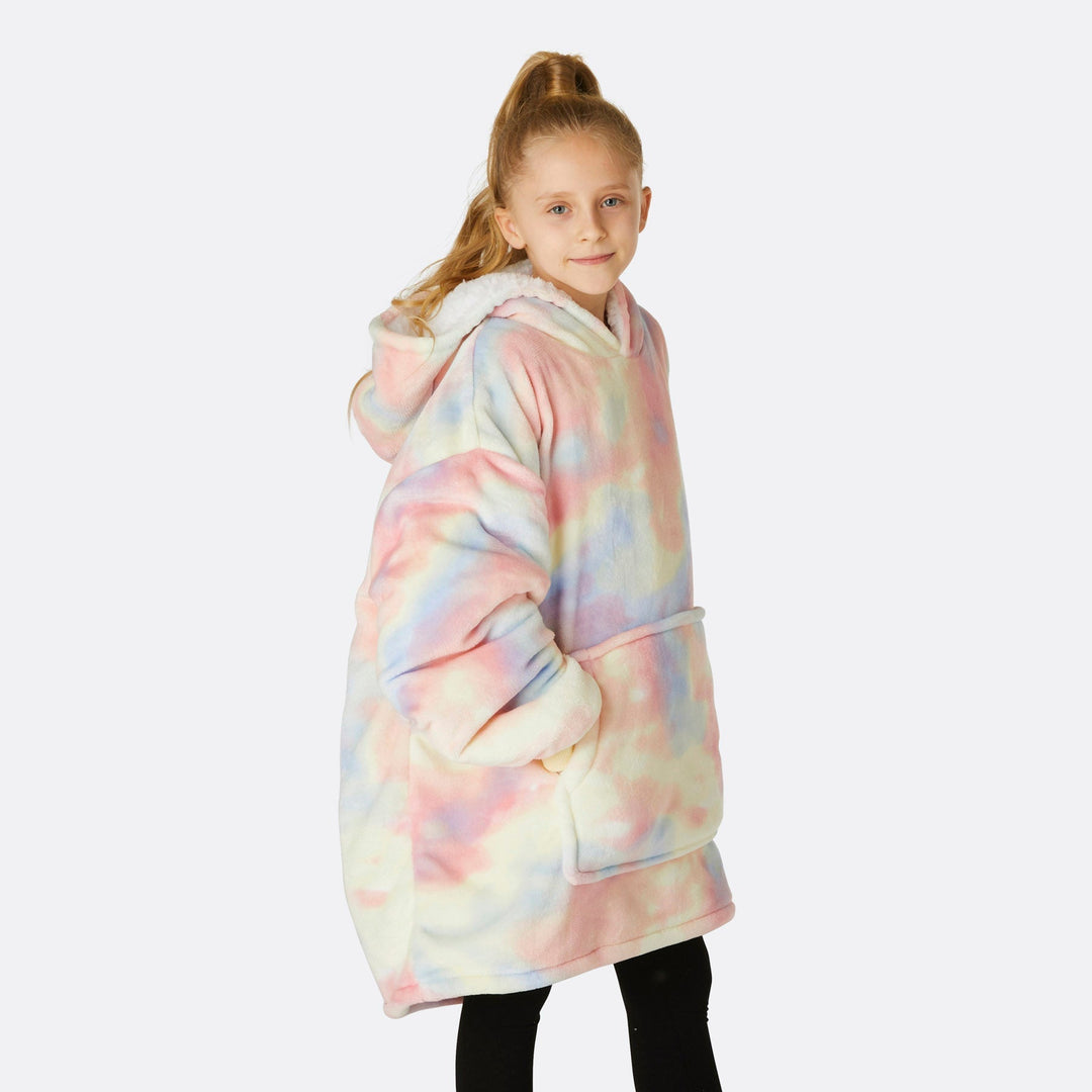 Tiedye Pastel HappyHoodie Børn