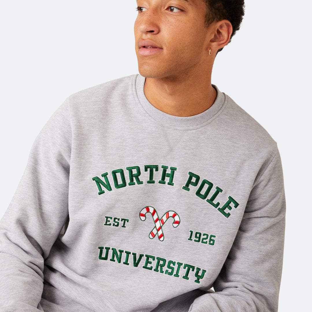 North Pole University Julesweater Herre