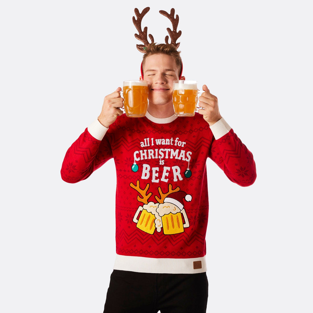 Beer Julesweater Herre