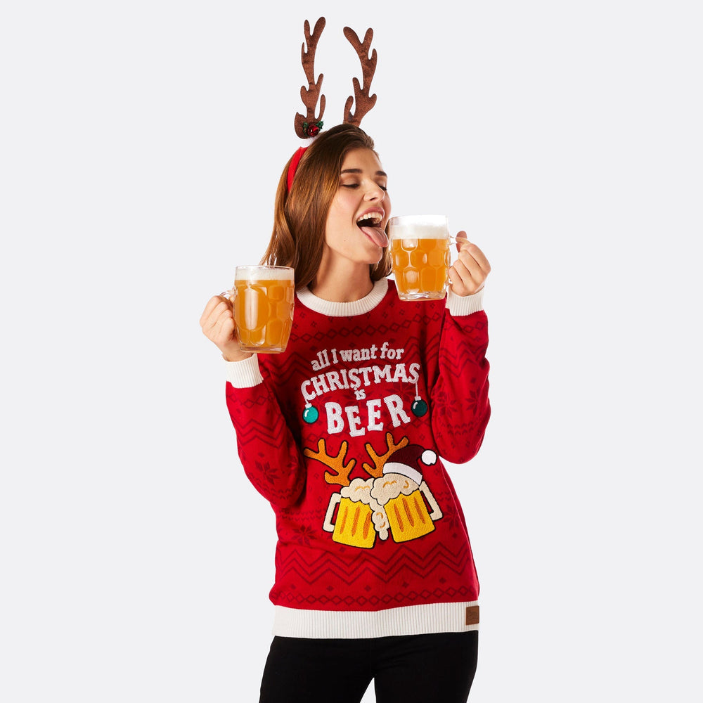 Beer Julesweater Dame