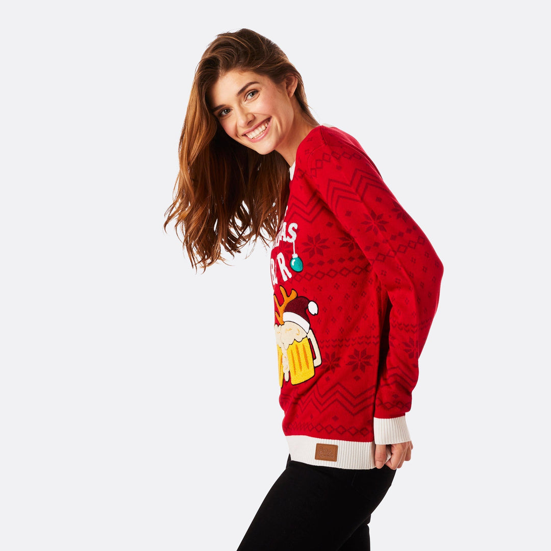 Beer Julesweater Dame