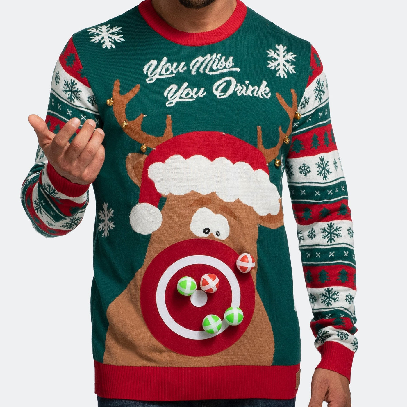 You Miss, You Drink! Julesweater Herre